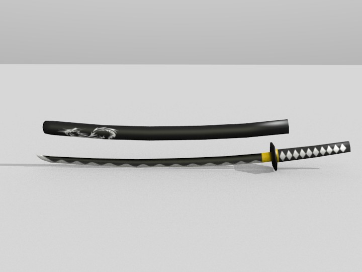 Samurai Sword (Low Poly) preview image 1